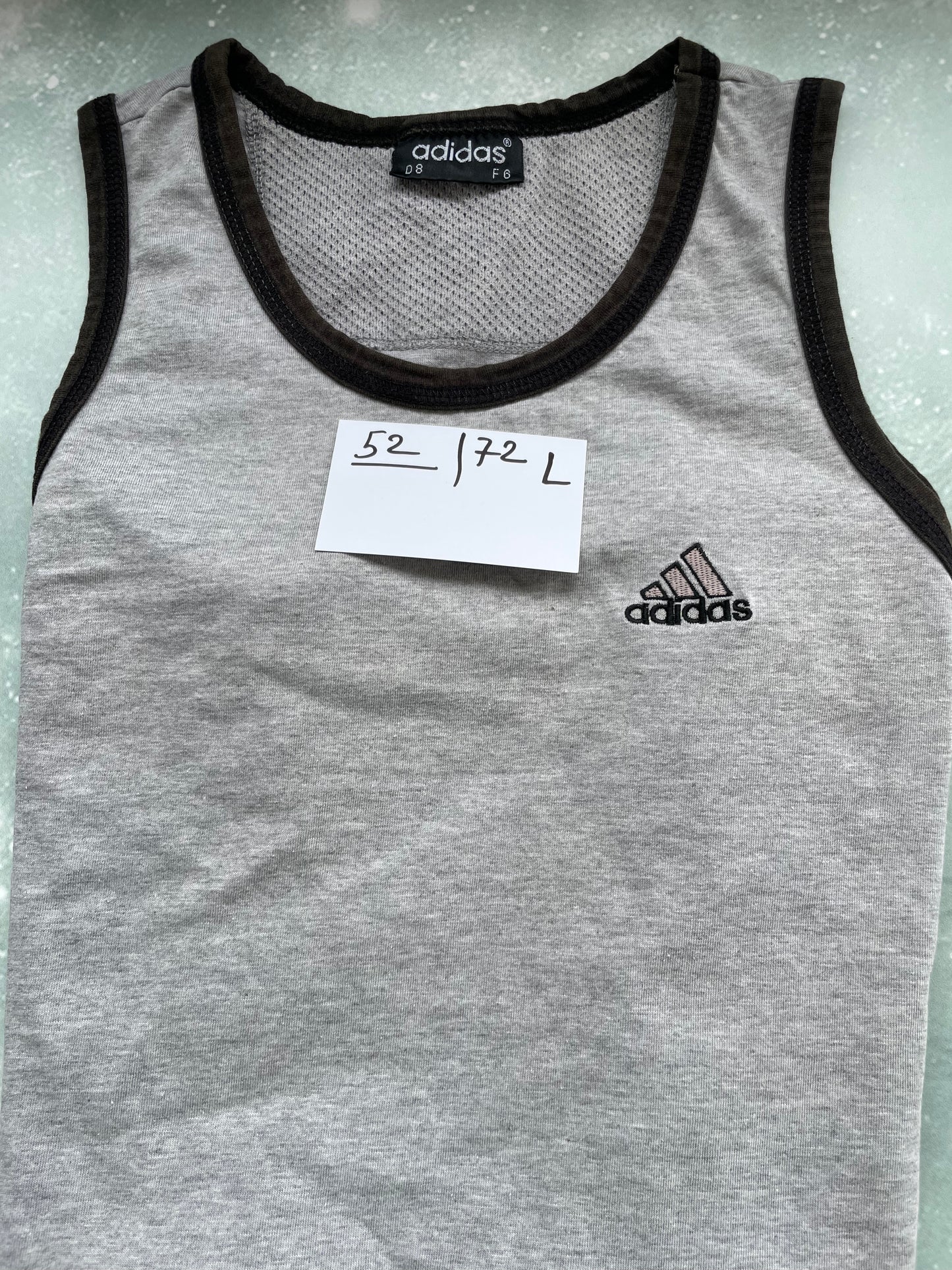 Vintage Grey Adidas Singlet Large