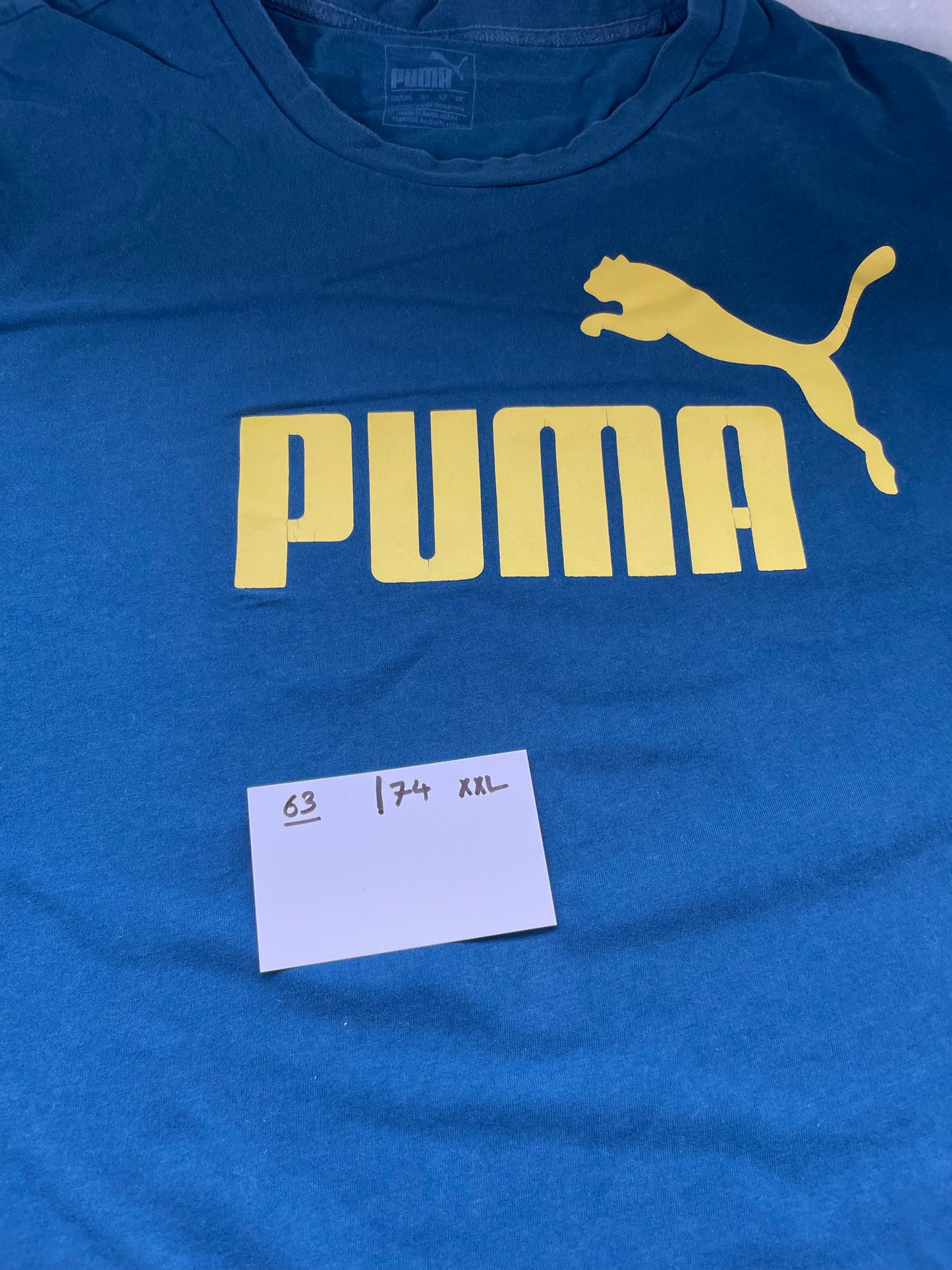 Vintage Bluegeen Puma Short Sleeve T-shirt XXL