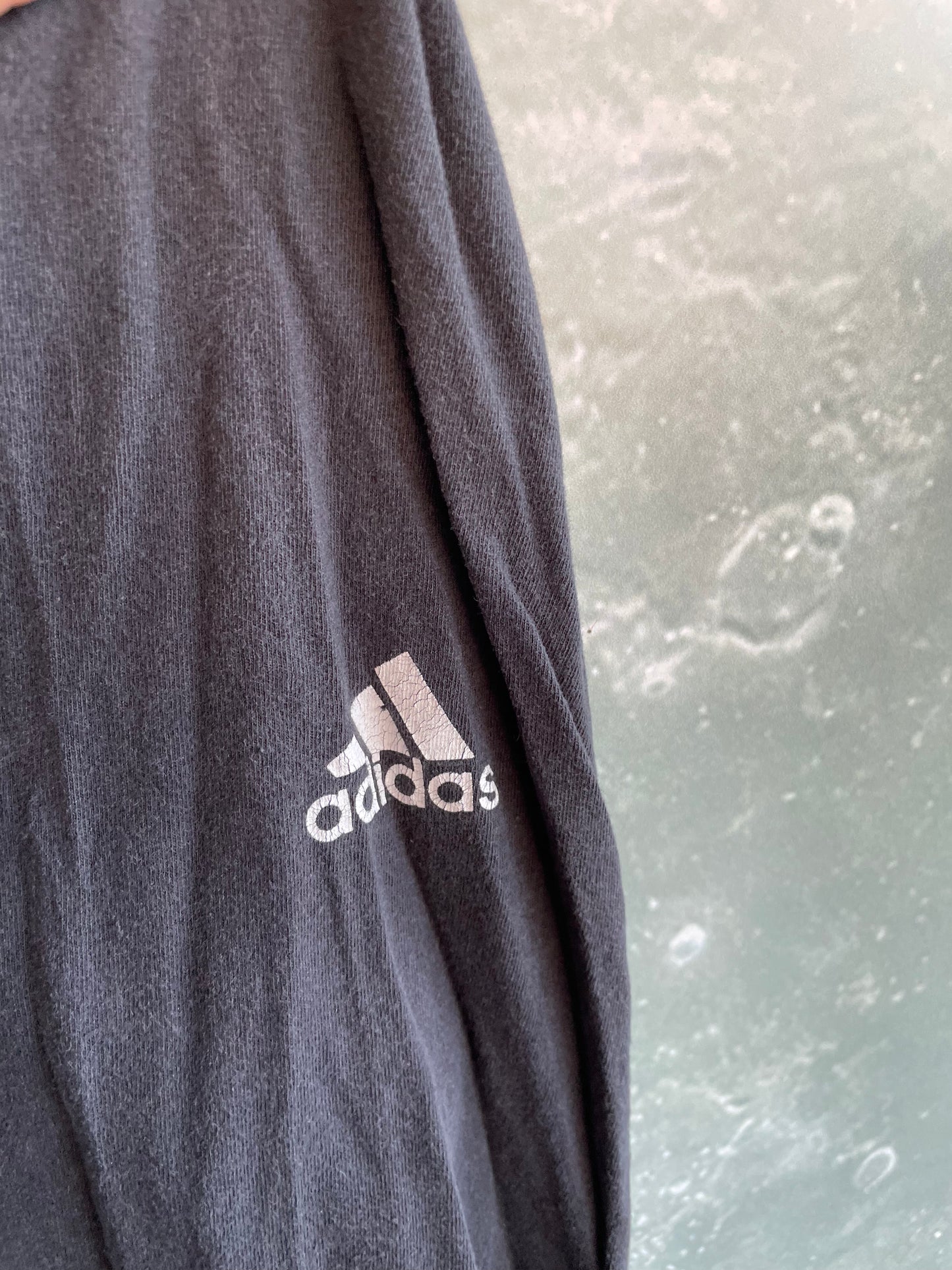 Vintage Black Adidas Long Sleeve T-shirt Medium