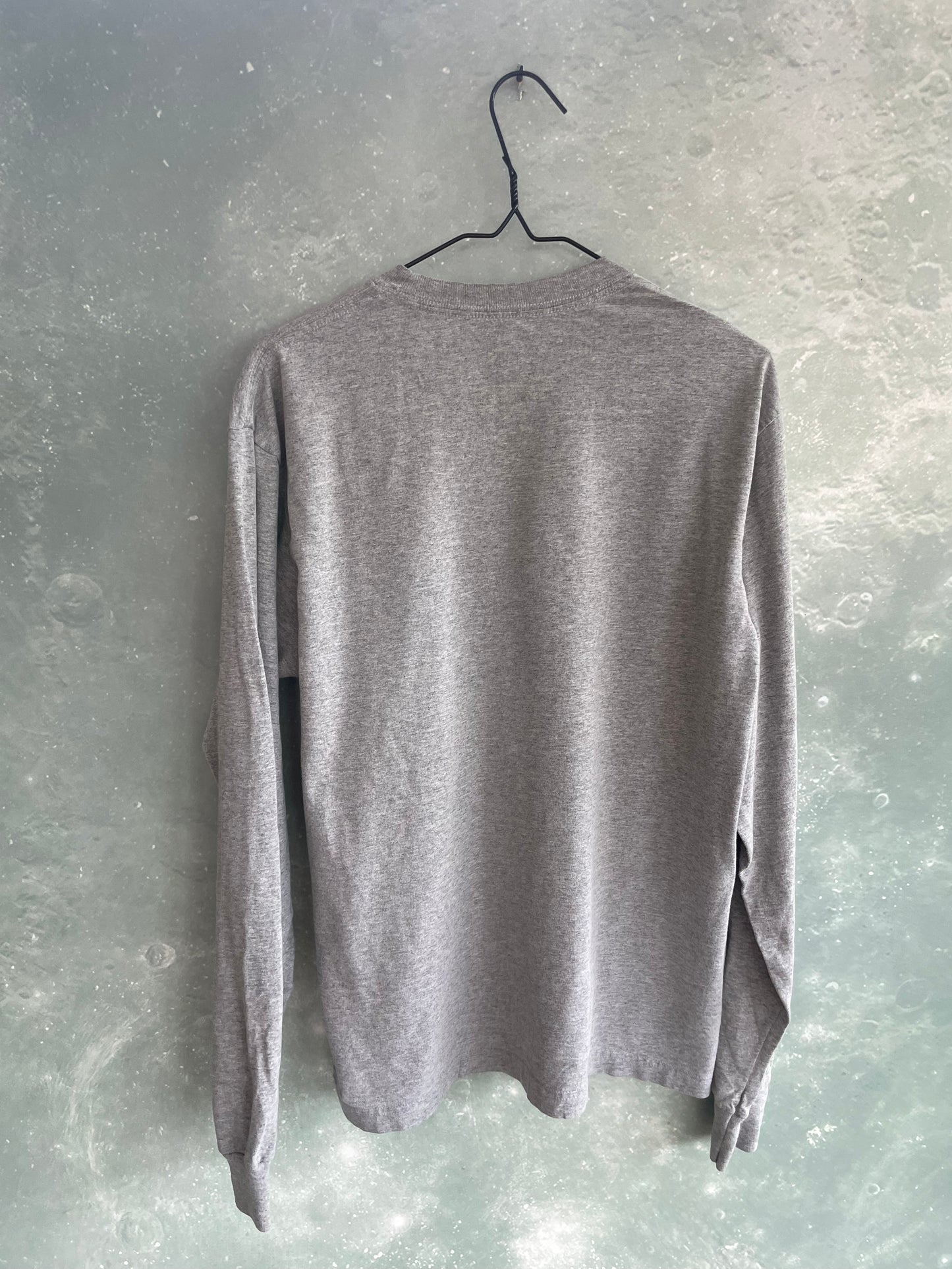 Vintage Grey Adidas Long Sleeve T-shirt Medium