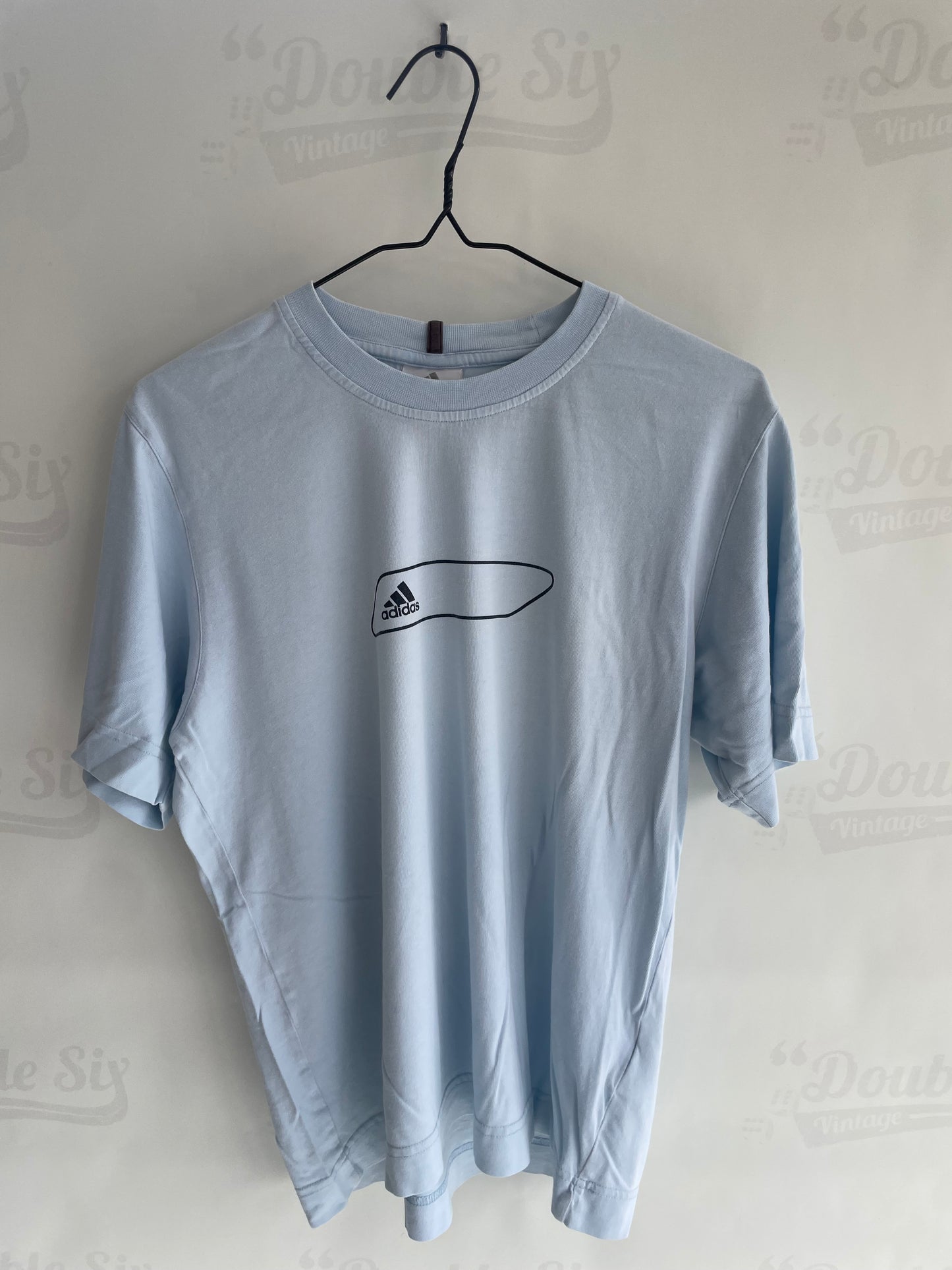 Vintage Light Blue Adidas Short sleeve T-shirt Medium