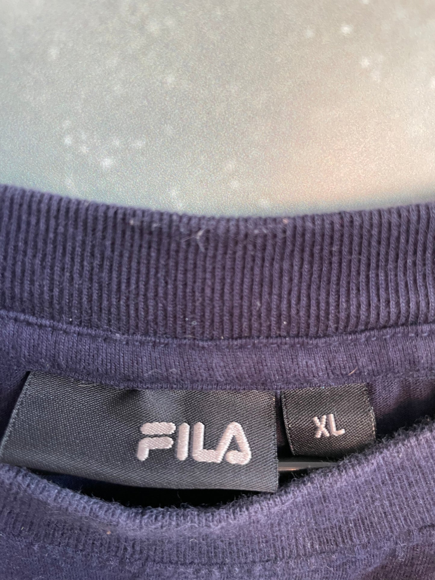 Vintage Navy Fila Short Sleeve T-shirt X-Large