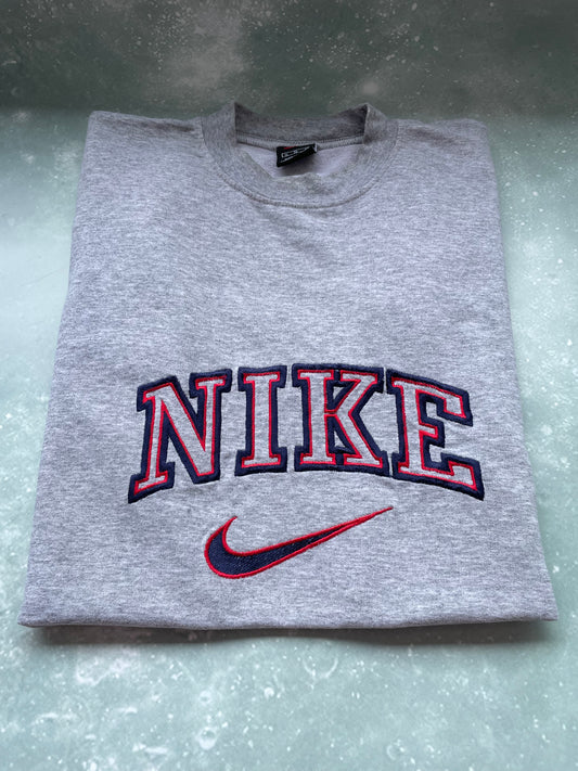 Vintage Grey Nike Short Sleeve T-shirt XL