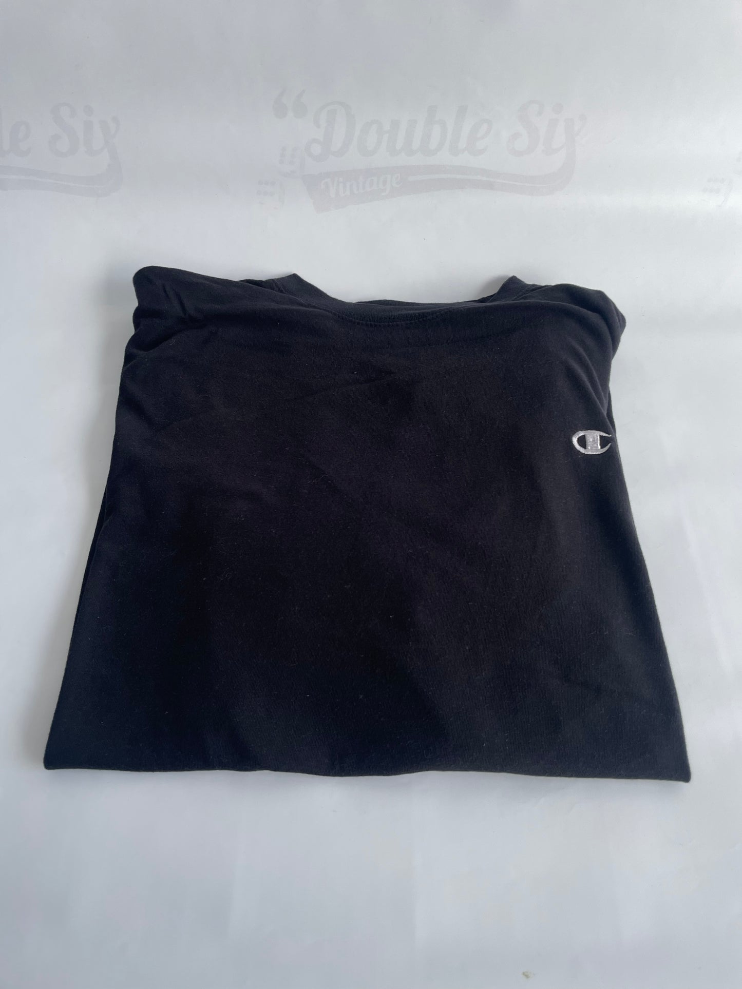 Vintage Black Champion Short sleeve T-shirt 2X-Large