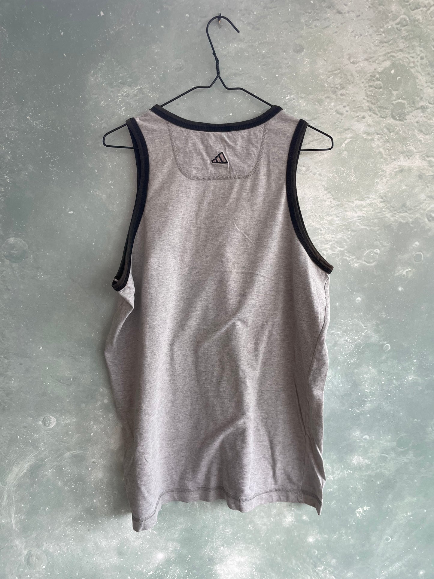 Vintage Grey Adidas Singlet Large