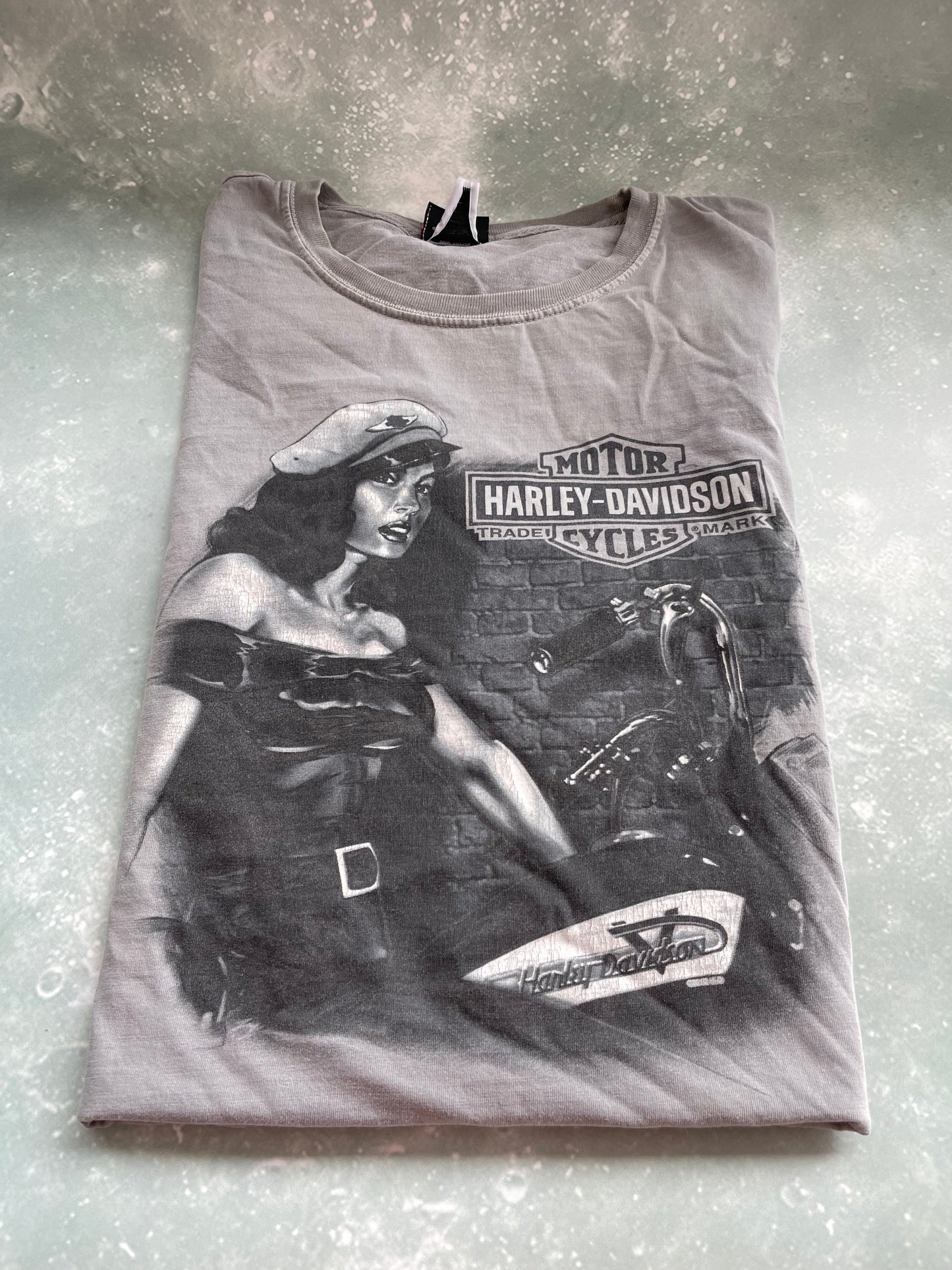 Vintage 2005 Grey Harley Davidson Short Sleeve T-shirt XL