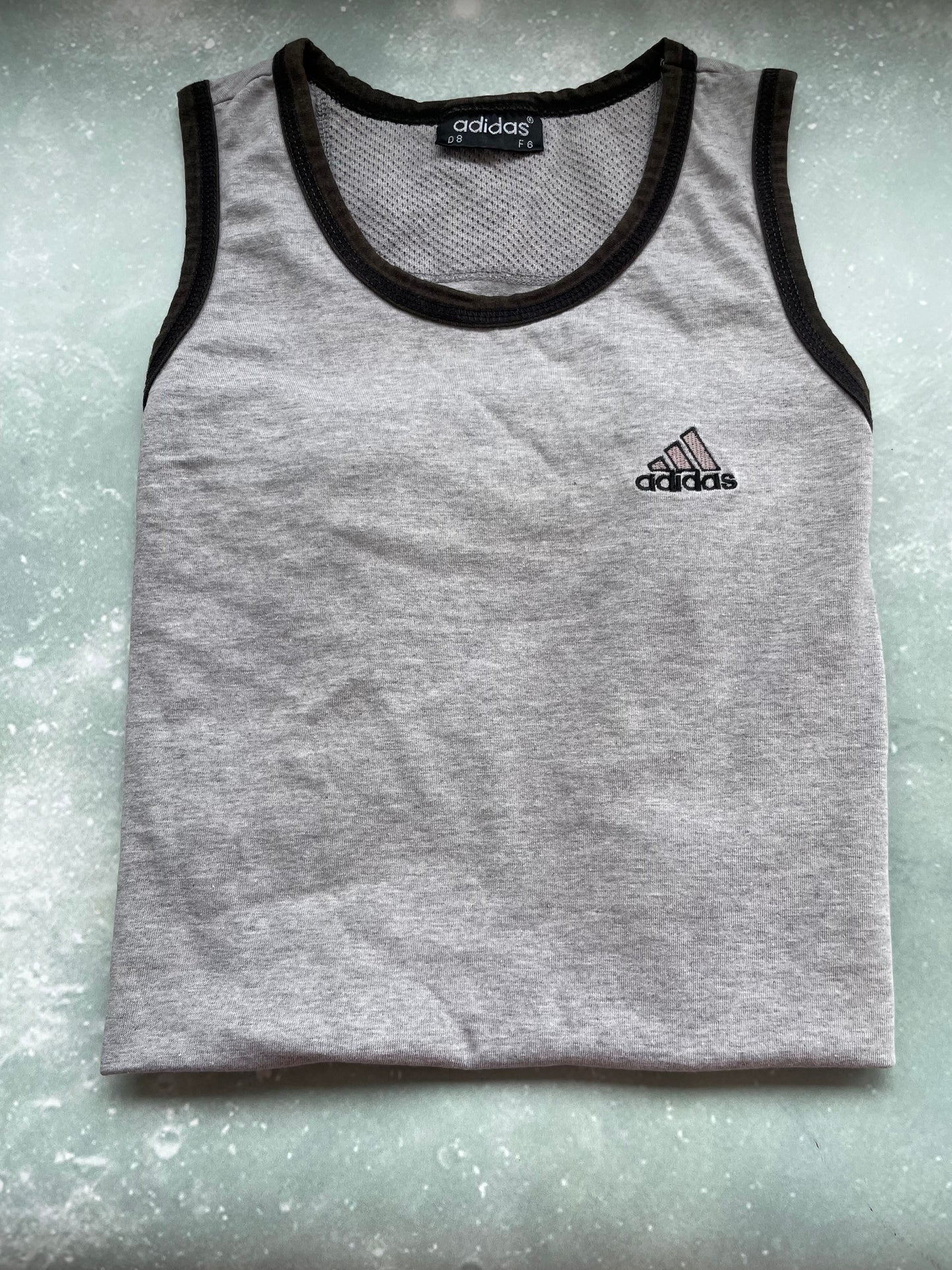 Vintage Grey Adidas Singlet Large