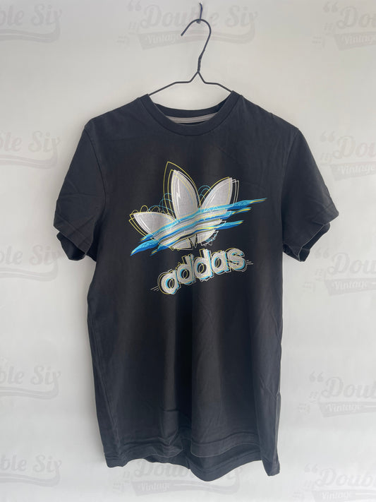 Vintage Black Adidas Short Sleeve T-shirt Medium