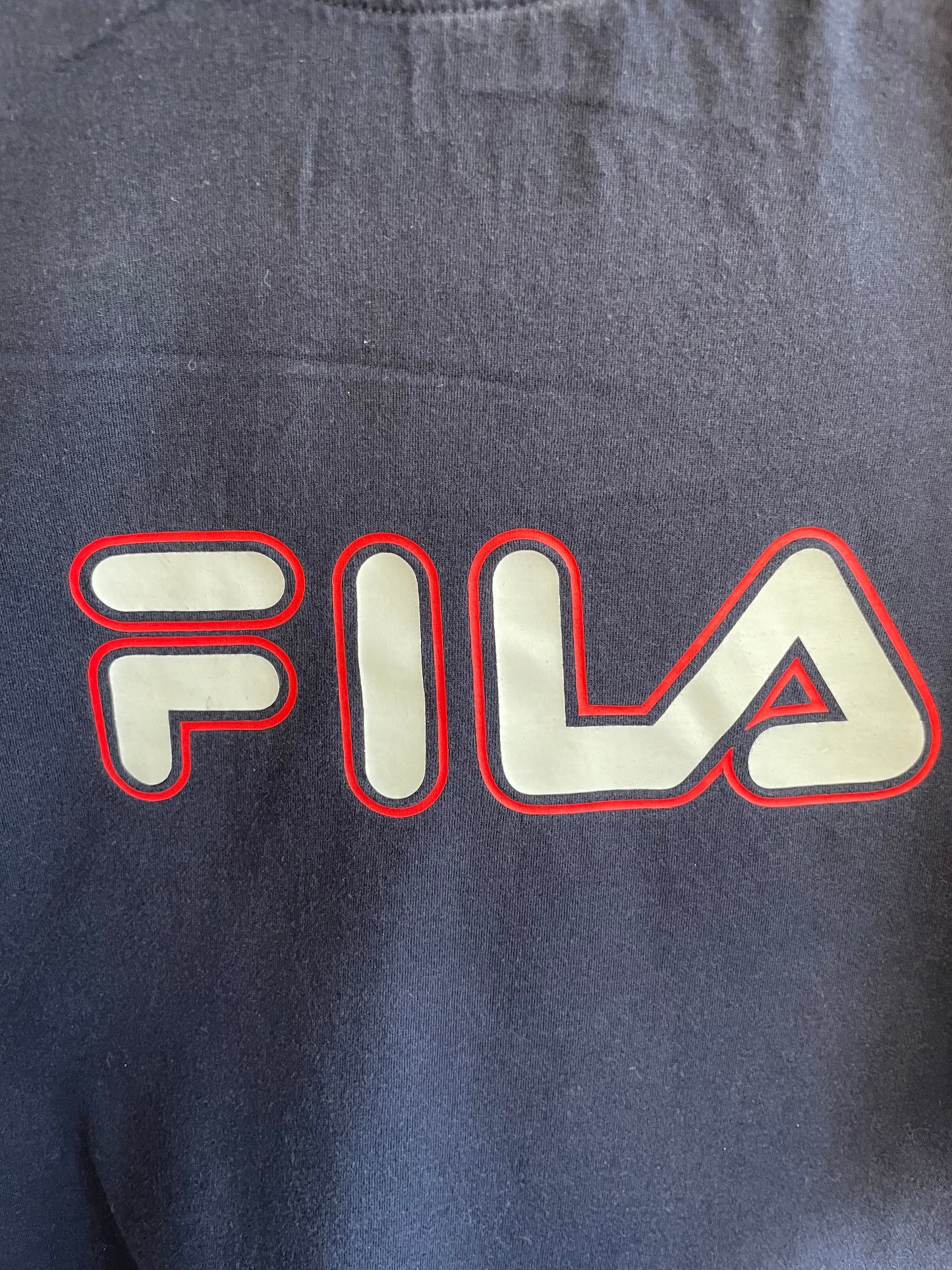 Vintage Navy Fila Short Sleeve T-shirt X-Large