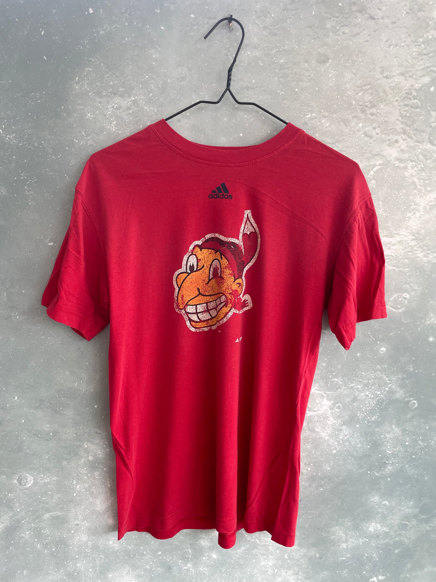 Vintage Red Adidas Short Sleeve T-shirt Large