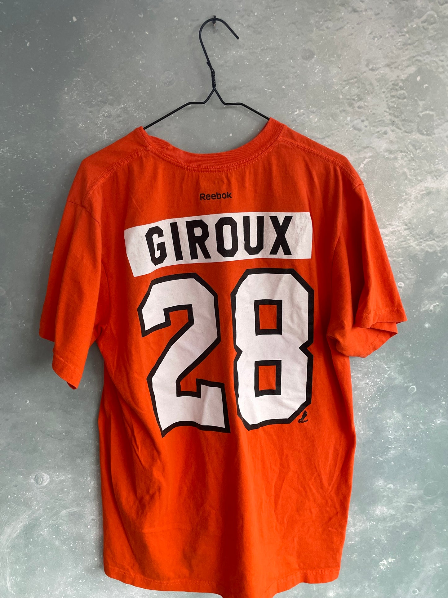 Vintage Orange Reebok Short Sleeve T-shirt XL