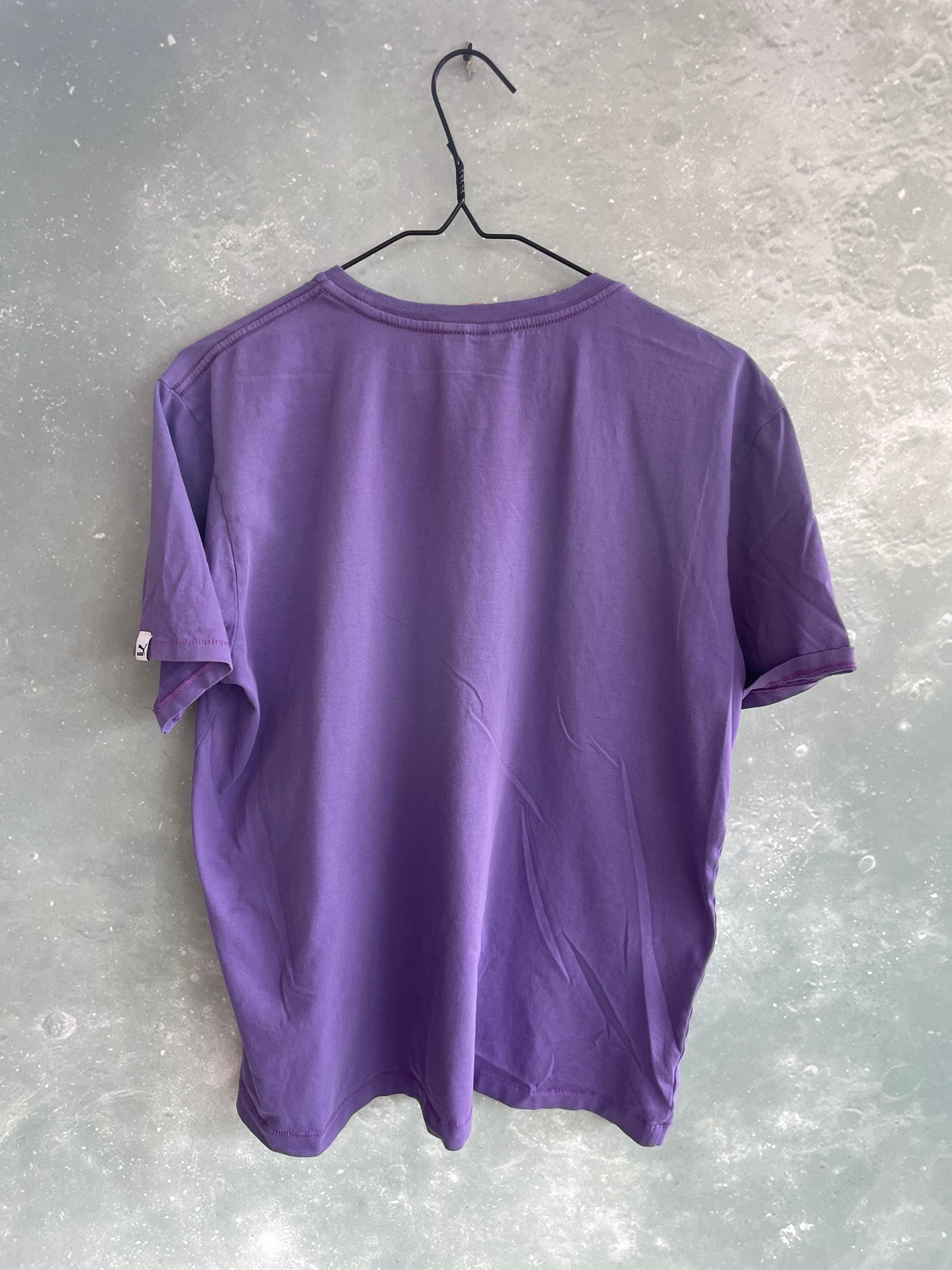 Vintage Purple PUMA Short Sleeve T-shirt Medium