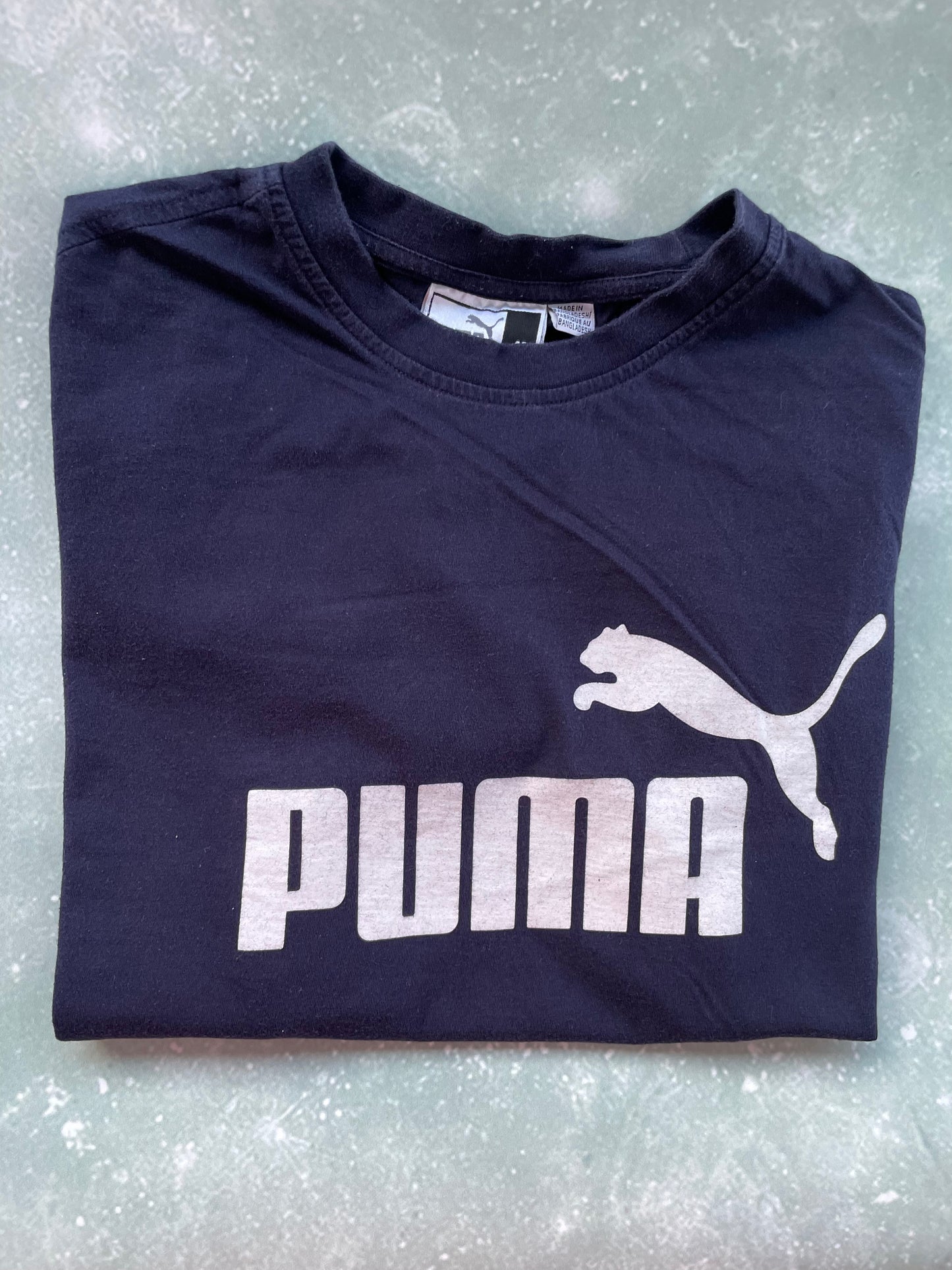 Vintage Navy Puma Short Sleeve T-shirt